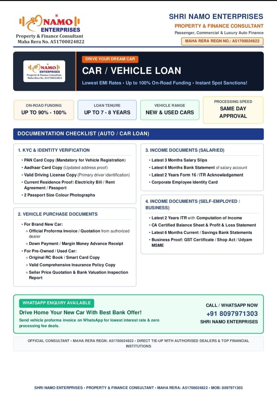Car / Vehicle Loan